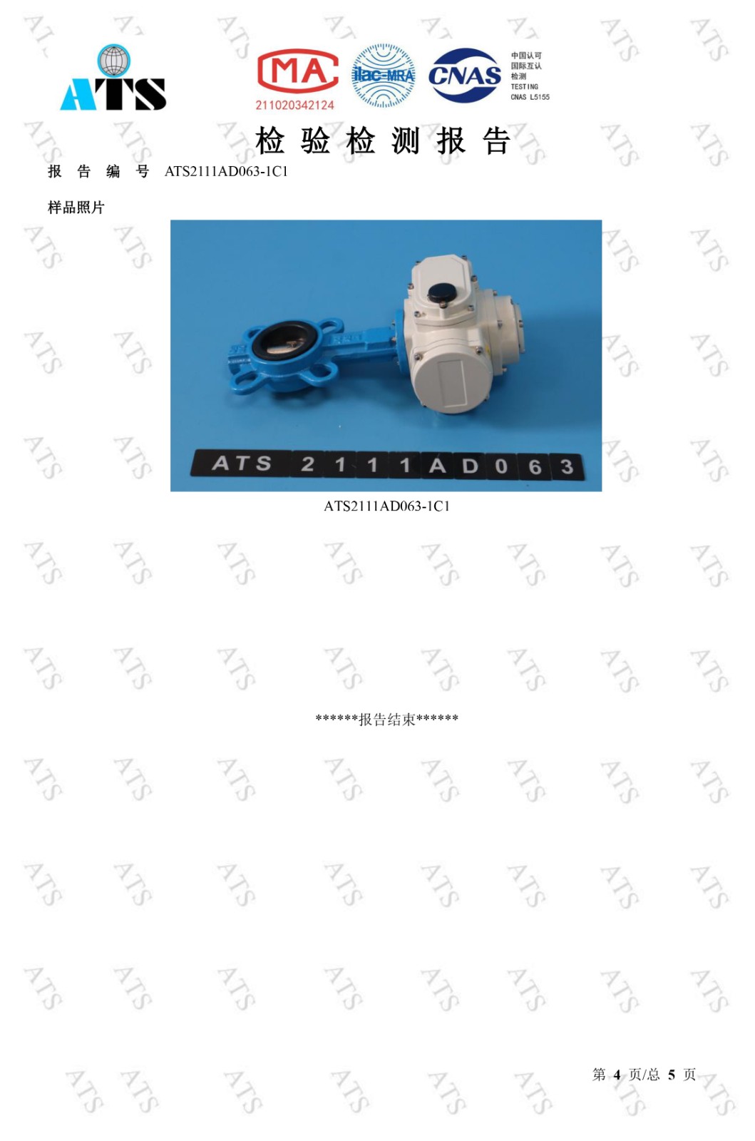 91麻豆精品国产精品閥檢驗檢測報告